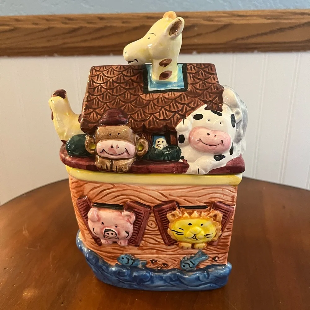 𝅺EXPRESS Ceramic Cookie Candy Jar Biblical‎ 9